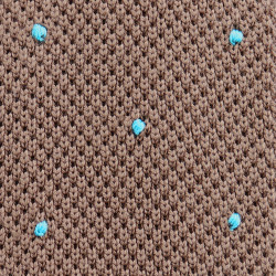Desert taupe turquoise polka dots 2
