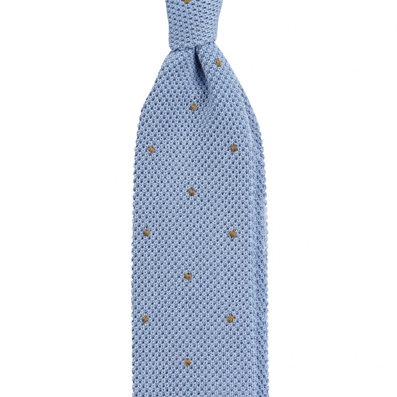 Light blue camel polka dots