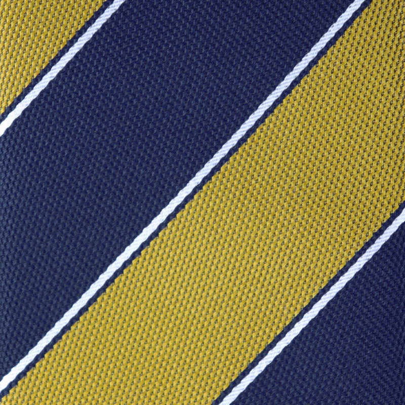 Jacquard regimental navy e giallo Jacquard regimental navy e giallo