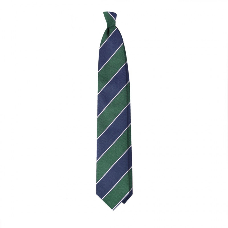 Jacquard regimental navy e verde scuro Jacquard regimental navy e verde scuro