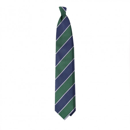Jacquard regimental navy e verde scuro Jacquard regimental navy e verde scuro