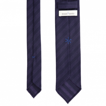 Navy con righe viola