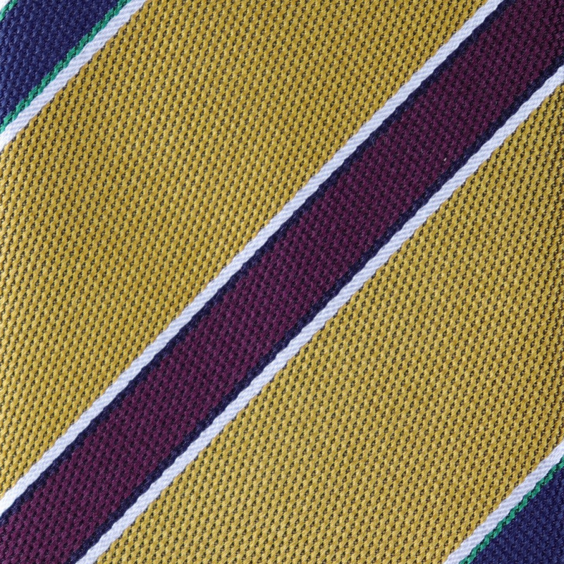 Bordeaux and Navy Stripes on Mustard Jacquard Bordeaux and Navy Stripes on Mustard Jacquard