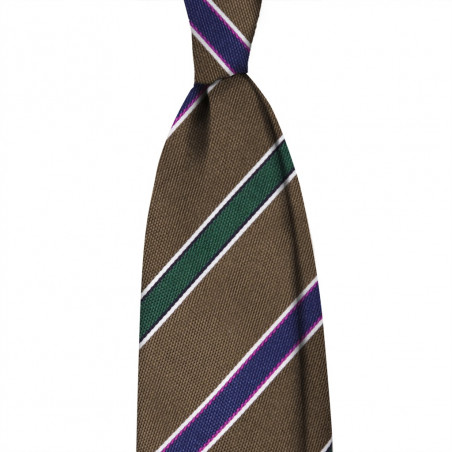 Dark Green and Navy on Light Brown Jacquard Dark Green and Navy on Light Brown Jacquard