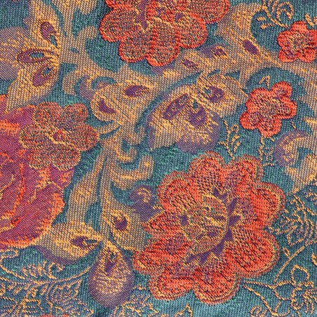 Multiflower Jacquard Gold-Orange