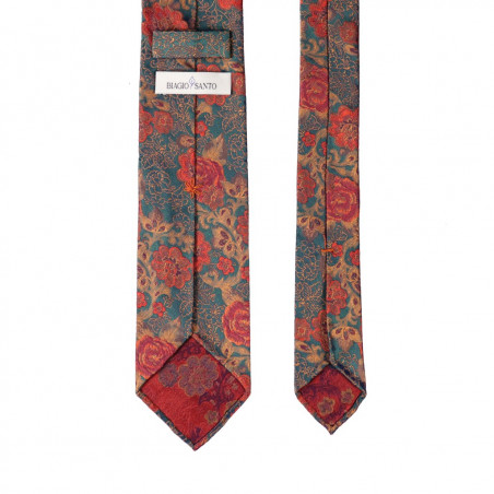 Multiflower Jacquard Oro-Arancio Multiflower Jacquard Oro-Arancio