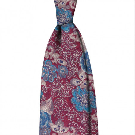 Multiflower Jacquard Burgundy Multiflower Jacquard Burgundy