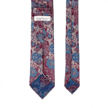 Multiflower Jacquard Borgogna Multiflower Jacquard Borgogna