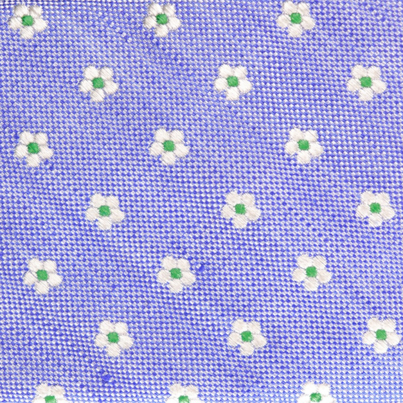 White flowers on Light Blue grenadine