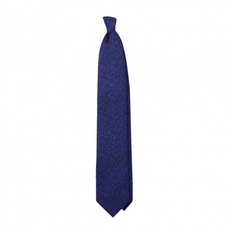 Garza paisley tono su tono blu