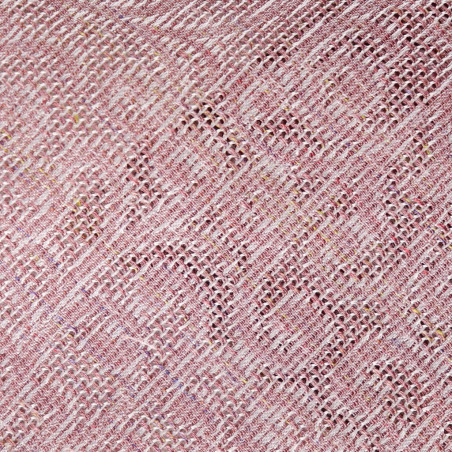 Pink paisley grenadine tone on tone