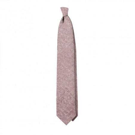 Pink paisley grenadine tone on tone