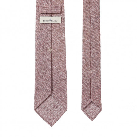 Pink paisley grenadine tone on tone