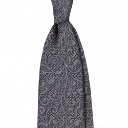 Garza paisley tono su tono grigio