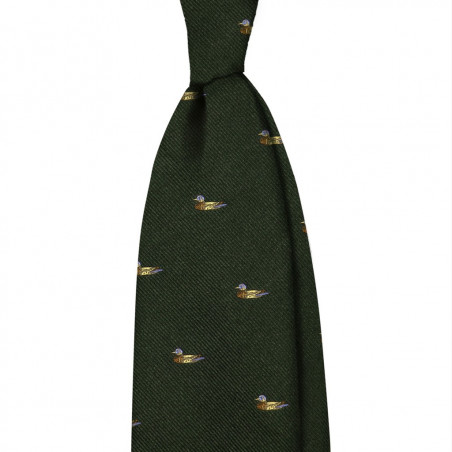Ducks on Dark Green Jacquard Ducks on Dark Green Jacquard