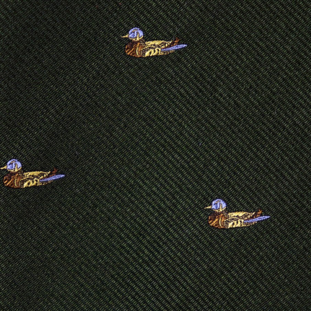 Ducks on Dark Green Jacquard Ducks on Dark Green Jacquard