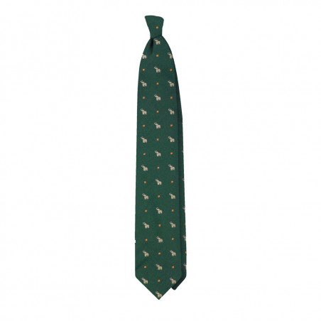 Elephants on Dark Green Jacquard Elephants on Dark Green Jacquard