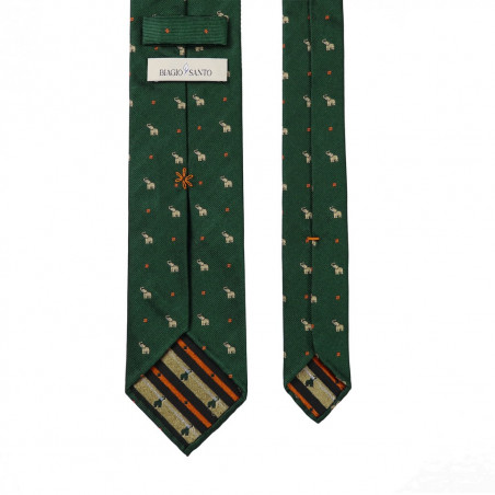 Elephants on Dark Green Jacquard Elephants on Dark Green Jacquard