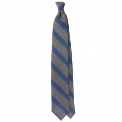 Riga in garza blu e grigio