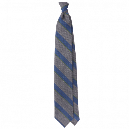 Riga in garza blu e grigio Riga in garza blu e grigio