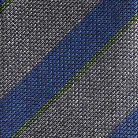 Riga in garza blu e grigio