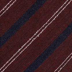 7 folds navy stripe on Burgundy Jacquard 2