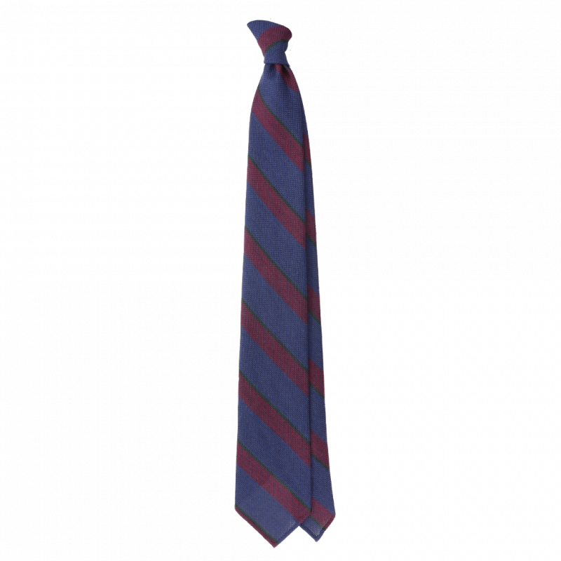 Blue burgundy grenadine stripes