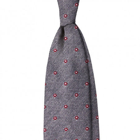 Garza 7 pieghe grigia a fiori Garza 7 pieghe grigia a fiori