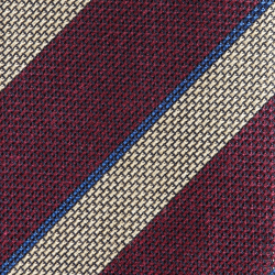 Burgundy cream grenadine stripes 2