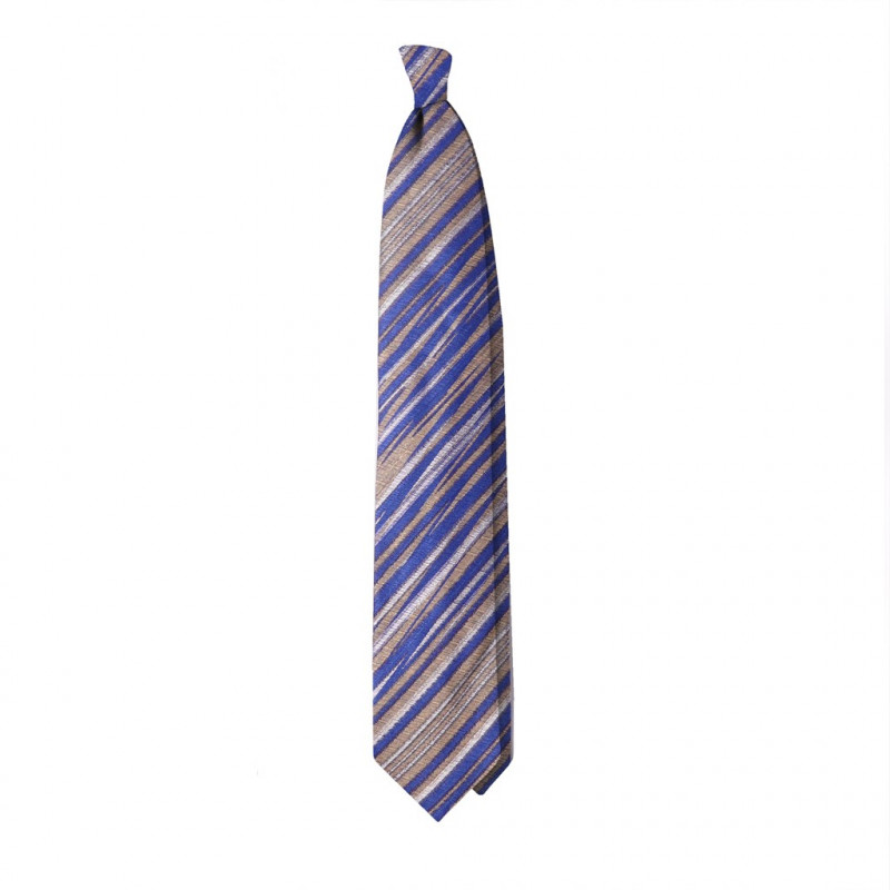 Multirighe marrone chiaro 7 pieghe su Jacquard