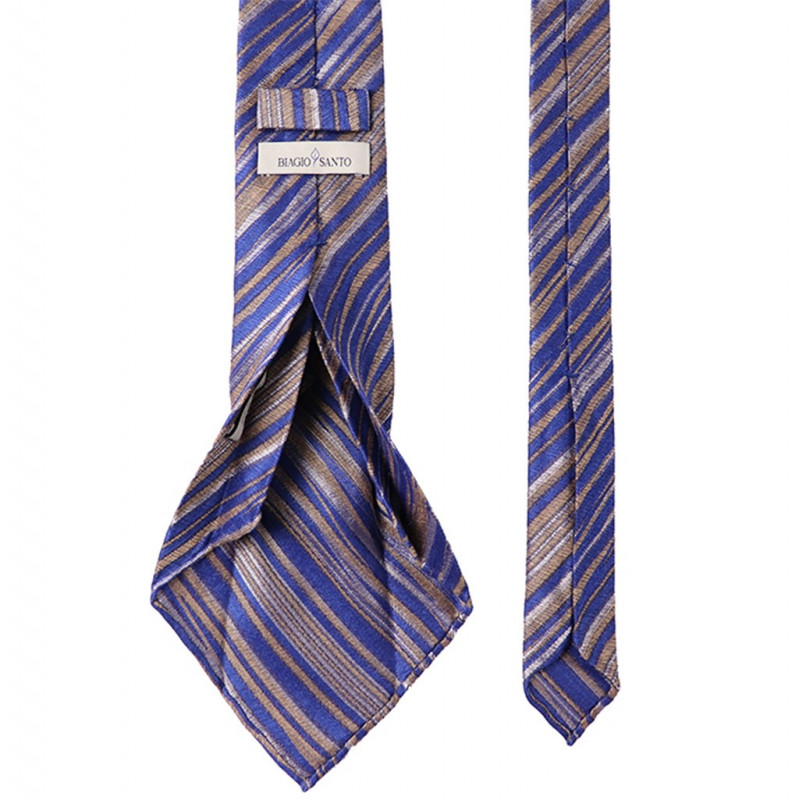 Multirighe marrone chiaro 7 pieghe su Jacquard