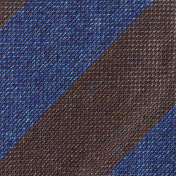Blue brown block grenadine stripes 2