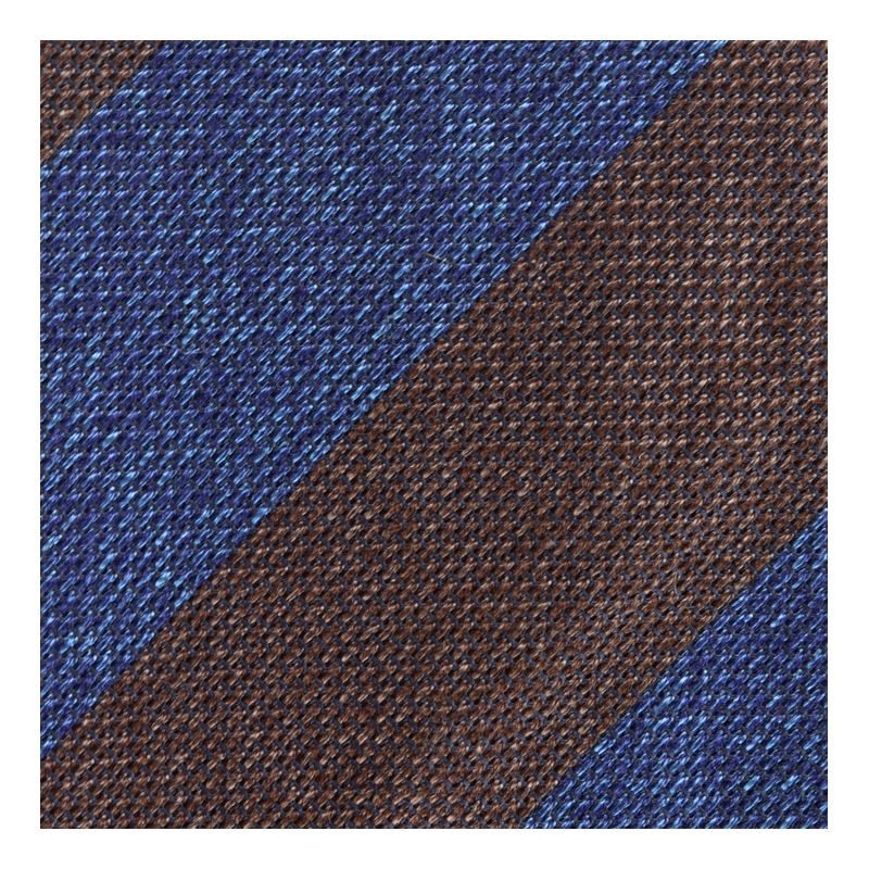 Blue brown block grenadine stripes