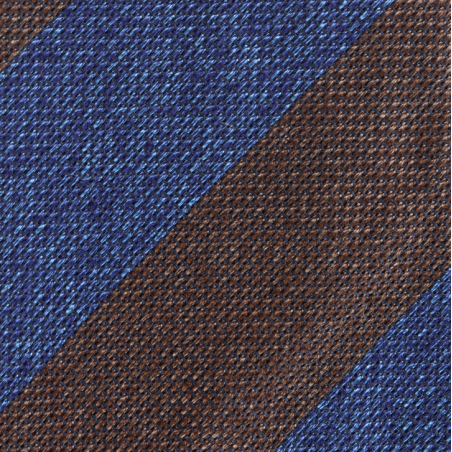 Blue brown block grenadine stripes