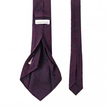 7 folds shantung melange navy and burgundy