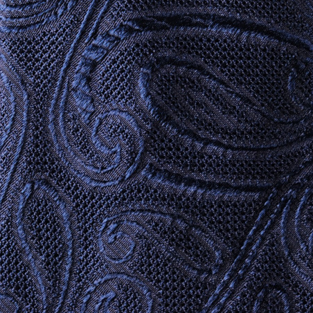7 folds navy grenadine paisley