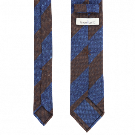 Blue brown block grenadine stripes