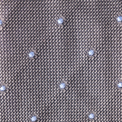 7 folds grey grenadine with light blue polka dots 2