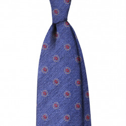 7 folds grenadine medallion blue