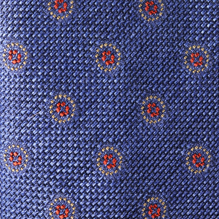 7 folds grenadine medallion blue