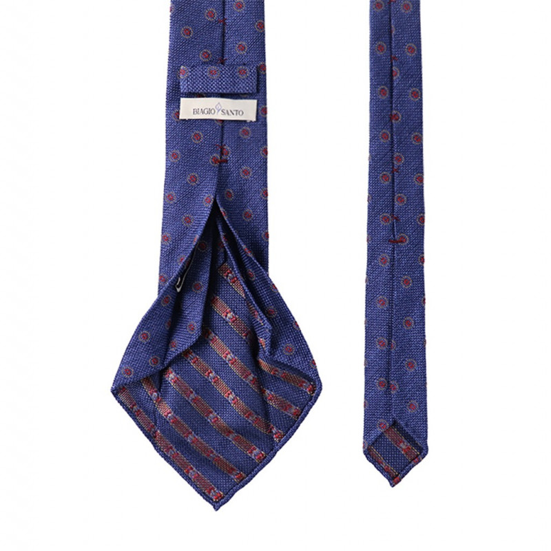 7 folds grenadine medallion blue