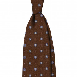  BROWN SMALL PATTERN tie