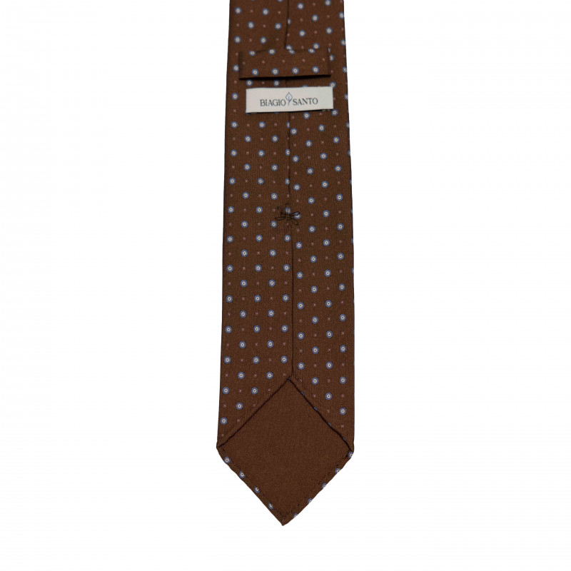 BROWN SMALL PATTERN tie