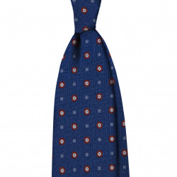  BLUE MARINE SMALL PATTERN tie