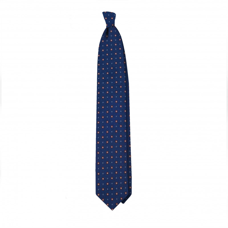 BLUE MARINE SMALL PATTERN tie