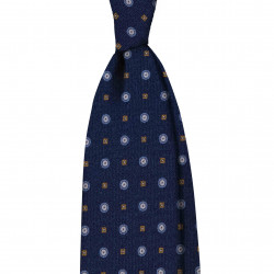 NAVY MICRO PATTERN tie