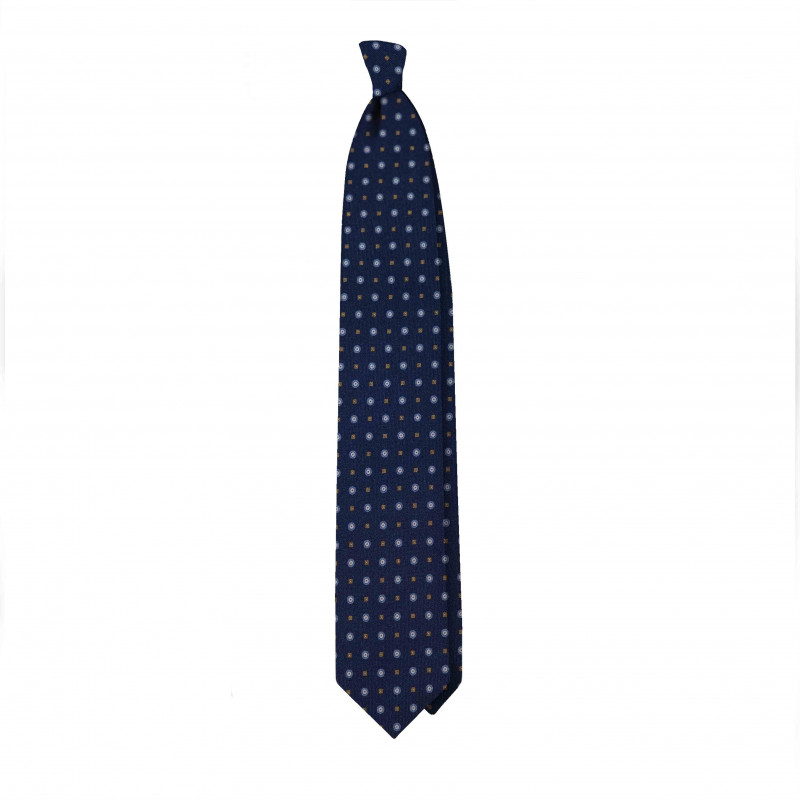  NAVY MICRO PATTERN tie