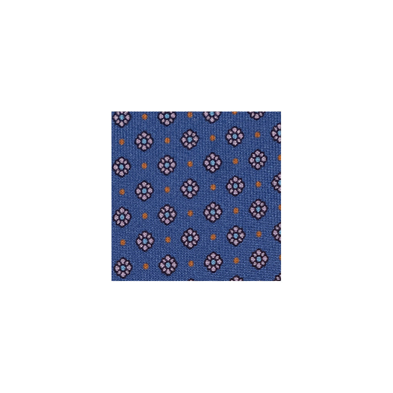  SMALL FLOWERS ON AVIO BLUE tie