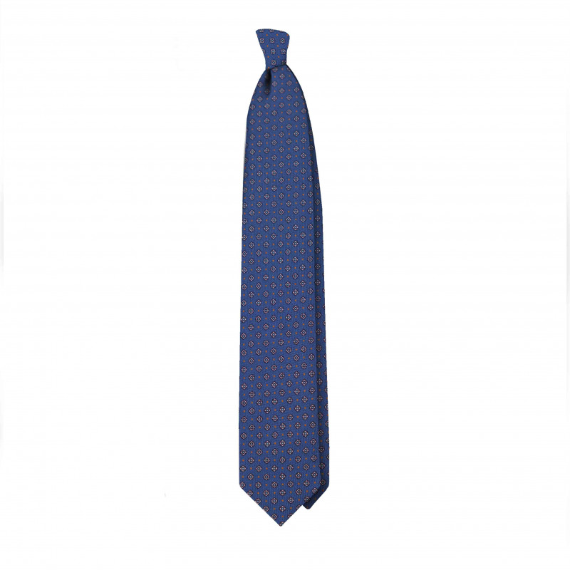  SMALL FLOWERS ON AVIO BLUE tie