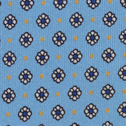 FLOWERS ON LIGHT BLUE tie 2